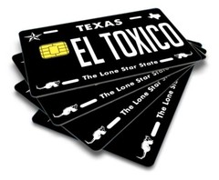 El Toxico Credit Card Skin Cover Vinyl Stickers (4 Pack) Texas Sticker Toxic