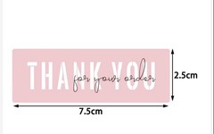 1 Rolls (120PC) 1X3 Inch Thank You for Your Order Stickers for Packaging Gifts