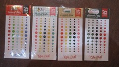 Echo Park Enamel Dots Stickers Lot X4