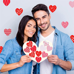 500 Pcs Heart Roll Stickers for Valentine’S Day and Wedding Party Decoration