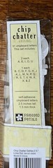 Pressed Petals Chip Chatter Gellies Lime Dot 31 Chipboard Alphabet Alpha Letters
