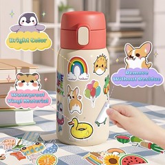 300 PCS Water Bottle Stickers for Kids,Cute Waterproof Vinyl Laptop Stickers …