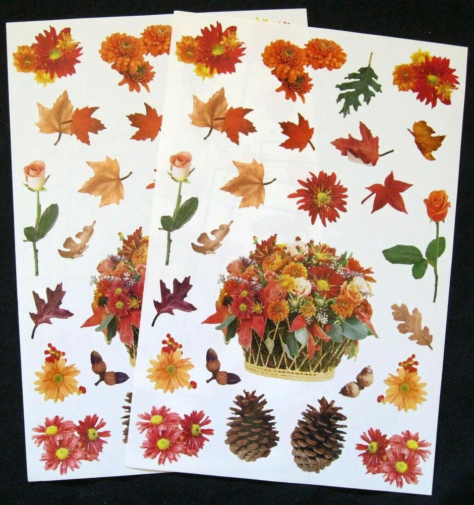 Mrs Grossman Two 6×9″ ‘Autumn’ Sticker Sheets (copyright 2002) *Ships Free*