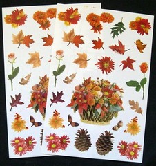 Mrs Grossman Two 6×9 inch ‘Autumn’ Sticker Sheets (copyright 2002) *Free Ship*