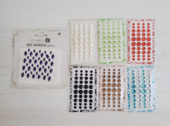 Self Adhesive Rhinestones Gems Bling 3D Stickers 12 Packets (432 individual pcs)