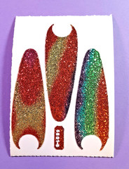 RARE! vtg 80’s Sticca Sticker Slicker sparkly glittery comet tails large sticker