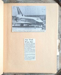 Voyager & Space Shuttle ~1970s/80s Scrapbook~ Enterprise Newspaper Clippings 🪐⭑