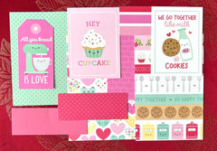 #K155- BAKE ME HAPPY MADE WITH LOVE DOODLEBUG SCRAPBOOK CARD KIT 10pcs A2 A6