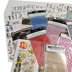 Scrapbook Supplies Lot | Stickers | Stencils | PLEASE READ | 27 pks