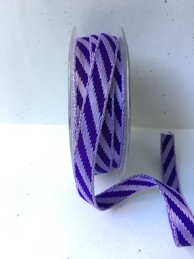 1/2″ Solid Woven Stripe – May Arts – EK05 – Lavender/Purple – 20 Yards