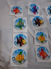 Vintage Stickers, Fish, Oriental Trading Company, Taiwan 24