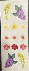 *Creative Memories Stickers Flowers Roses Daffodils Daisy Lily Of The Valley