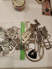 Large Lot Of Decorative Brads Buttons Embellishments For Scrapbooking