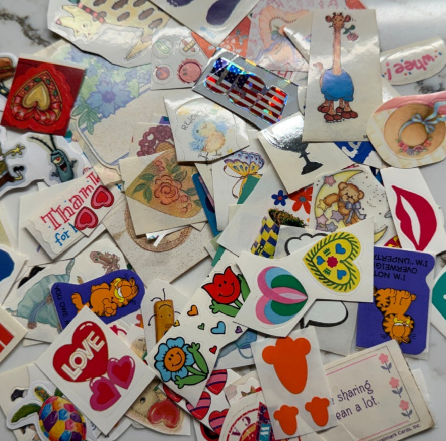 Mystery Grab Bag Vintage Sticker lot 50+ mods – FREE SHIP!