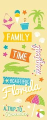 Scrapbooking Crafts PH Stickers Florida Castle Magical Rides Family Vacation Fun