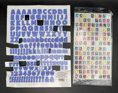 Variety Brands Lot of Alphabet Stickers Full Sheets Partial Sheets Scrapbooking