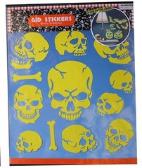 12″ Sheet Glow in the Dark Halloween Stickers Walls Windows Fridge Desk Decor
