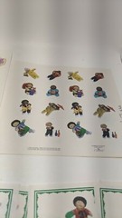 Vtg 80’s gummed sticker lot Cabbage Patch Kid