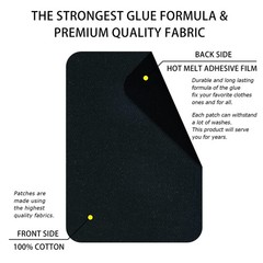 Guokuai Premium Quality Fabric Repair Patches Iron-On Patches For Clothing