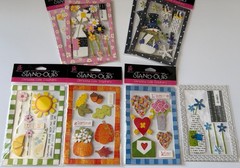 Lot of 8 Provo Craft Stand-Outs Christina Cole Stickers, 7 New, 1 used