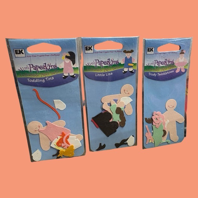 EK Success Mini Paperkins Collectible Paper Dolls Die Cuts Scrapbooking