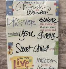 Deja Views This Child of Mine Wonderful Words Scrapbooking Stickers NEW