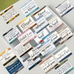 10Pcs Aesthetic Christian Inspirational Holy Bible Blessed Verse Faith Stickers