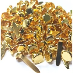 100 Pcs Mini Brass Paper Fasteners Brads Scrapbooking Crafts DIY Projects New