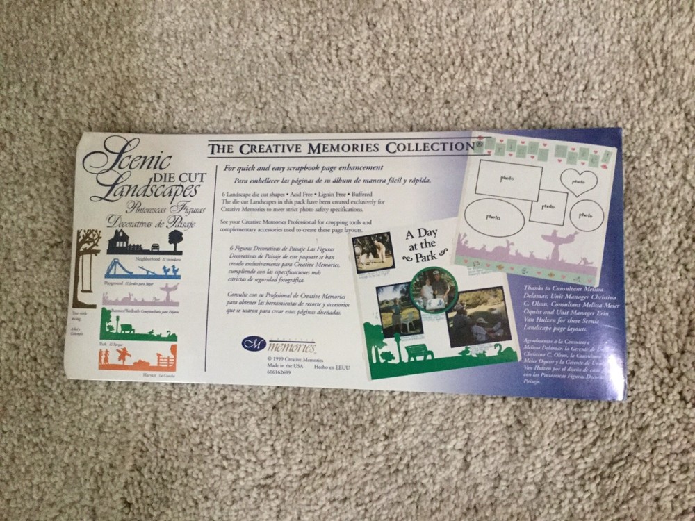 Creative Memories Scenic Die Cut Landscapes NEW
