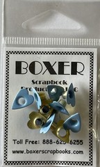 BABY BLUE PRIMITIVE HEART ALUMINUM EYELET(10pc)Boy•Love•Card making•Scrapbooking