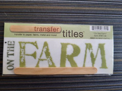MY MINDS EYE On the Farm Rub On Transfer Titles Americana State Fairs