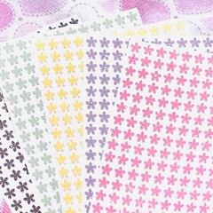 Glitter Flower Stickers! – Choose a Size & Color – Cute & Sparkly!