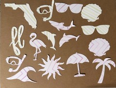Florida Beach Vacation FL Junk Journal Cutouts