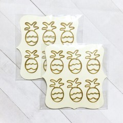 CraftSmart Pineapple Paper Clips 12 Gold Designer Fashion Planner Accessory