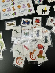 Kids Temporary Tattoos Lot Halloween Bugs Butterflies Teachers Lot 250pcs VTG