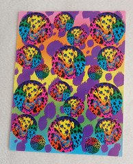 Vintage 90’s Lisa Frank Sticker Lot 4 S363 278 210 242 White Tiger Monkeys