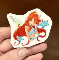 Winx Club Bloom Stella Aisha Flora Tecna Musa Fairy 6 Sticker Set