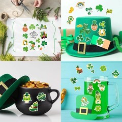 24 High-Quality Shamrock Stickers for Kids and Adults – St. Patrick’s Day Decor