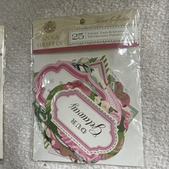 Lot of 7 Anna Griffin K&Company Scrapbooking Card Making Embellishments Die Cuts