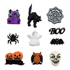Buttons Galore 50+ Assorted HALLOWEEN Theme Buttons Set for Sewing & Crafts