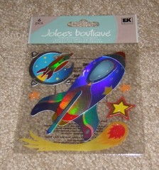 Disney EK Success Jolees Dimensional Sticker ~ Space Ships/Rockets