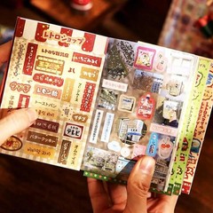Kawaii Sticker Book 2 Pack – Cute Die-Cut Food & Manga Aesthetic Stickers for Jo
