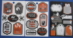 #9 Lot-19 Packages Stickers Halloween Fall Turkey Cardmaking Scrapbook Craft