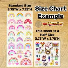 Violette Stickers – Pink Pigs – 1 Floral Pig Farm Animal Sticker Sheet – Crafts