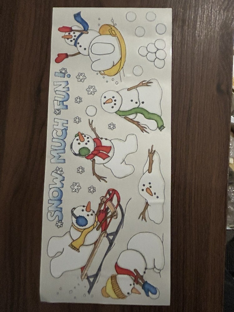 5 New Rare Vintage Tumblebeasts Snow Fun Sticker Sheets