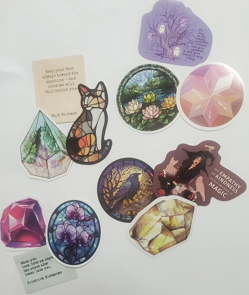 Multiple Sticker Packs, Tumbler Decal, Stylin, Sensory, Quotes, Self Love + More