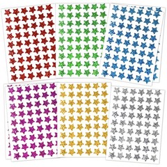 1620 Pack, 6 Colors, Holographic Small Star Stickers for Kids Reward, Behavio…