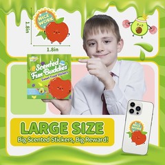 300PCS Large Scratch and Sniff Stickers, Scented Smelly Stickers for Kids, Bi…