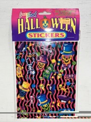 Lisa Frank Vintage Halloween 72 Sticker Pack Skeletons, Multiple Sheets NOS