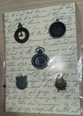 Michaels- 2 Metal Icons Scrapbook Steampunk Gear /Clock Crafting Embellishments